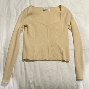 Cream Abercrombie sweater